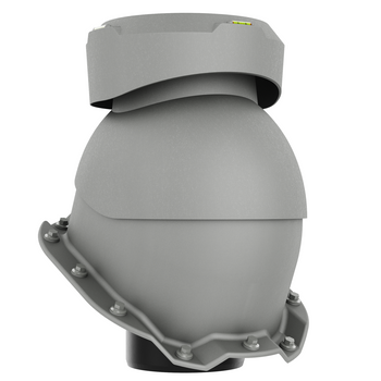 Wywietrznik kanalizacyjny do blachy trapezowej profil T14 wer. 2 GRAFIT METALIC RAL 9007