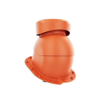 Wywietrznik kanalizacyjny do blachodachówki profil L CEGLASTY RAL 8004