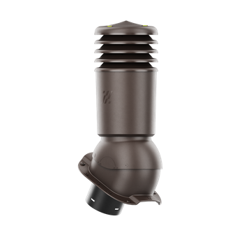 Kominek wentylacyjny ocieplony HiVent fi 150 mm do blachodachówki profil C CIEMNY BRĄZ RAL 8019