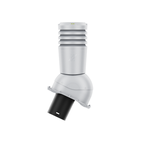 Kominek wentylacyjny Ecoline fi 125 mm do blachy trapezowej profil T14 wer. 3 SREBRNY RAL 9006