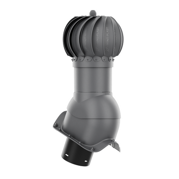 Kominek obrotowy kulisty Rotoline fi 125 do płyty falistej profil O GRAFIT RAL 7024