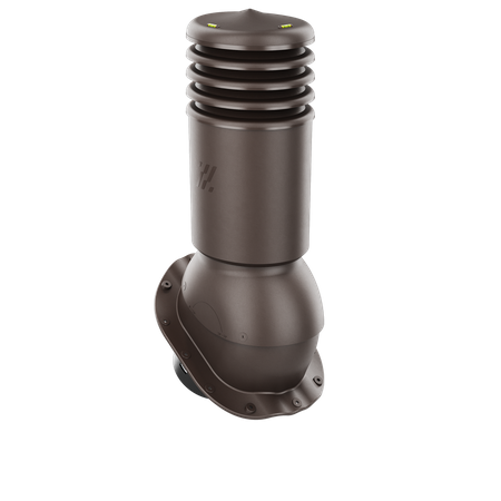 Kominek wentylacyjny ocieplony HiVent fi 125 mm do blachodachówki profil G CIEMNY BRĄZ RAL 8019