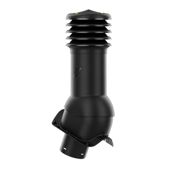 Kominek wentylacyjny nieocieplony HiVent fi 150 mm do płyty falistej profil O CZARNY RAL 9005