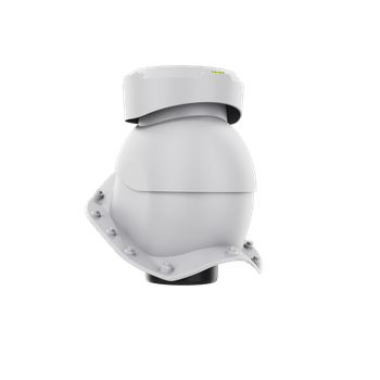 Wywietrznik kanalizacyjny do blachodachówki profil X JASNY SZARY RAL 7036