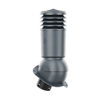 Kominek wentylacyjny ocieplony HiVent fi 150 mm do blachodachówki profil inny ANTRACYT RAL 7016