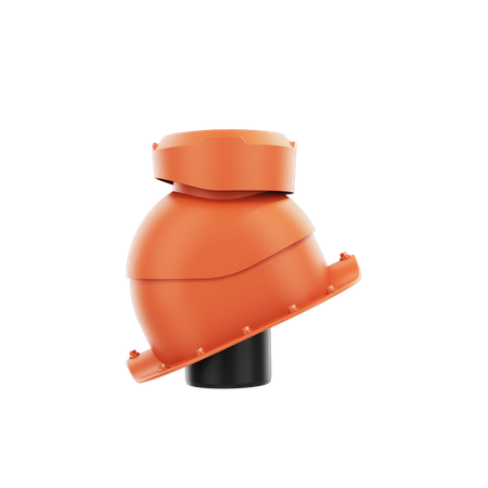 Wywietrznik kanalizacyjny do blachodachówki profil inny CEGLASTY RAL 8004