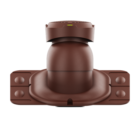Wywietrznik kanalizacyjny z podstawą uniwersalną BRĄZOWY RAL 8017