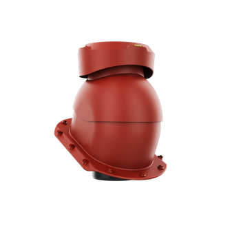 Wywietrznik kanalizacyjny do blachodachówki profil E CZERWONY RAL 3009
