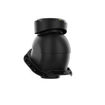 Wywietrznik kanalizacyjny do blachodachówki profil R CZARNY RAL 9005