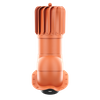 Kominek obrotowy podłużny Rotoline fi 125 mm do blachodachówki profil inny CEGLASTY RAL 8004