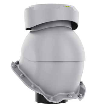 Wywietrznik kanalizacyjny do blachy trapezowej profil T14 wer. 2 JASNY SZARY RAL 7036