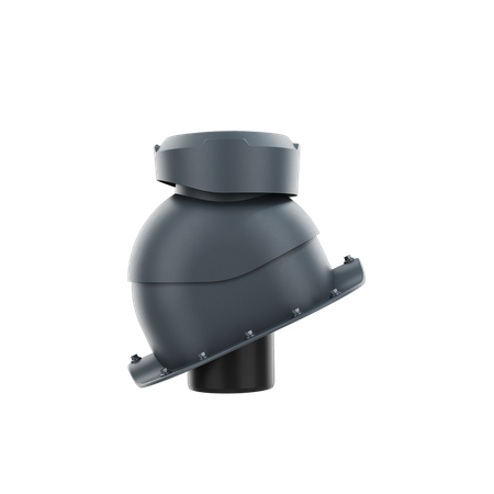 Wywietrznik kanalizacyjny do blachodachówki profil N ANTRACYT RAL 7016