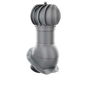 Kominek obrotowy kulisty Rotoline fi 150 mm do blachodachówki profil Z GRAFIT RAL 7024
