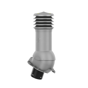Kominek wentylacyjny nieocieplony HiVent fi 125 mm do blachy trapezowej profil T35 GRAFIT METALIC RAL 9007