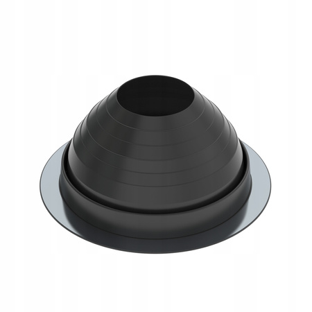 Kominek wentylacyjny Ecoline fi 125 mm z podstawą uniwersalną ANTRACYT RAL 7016