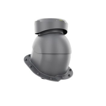 Wywietrznik kanalizacyjny do blachodachówki profil L GRAFIT RAL 7024