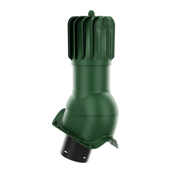 Kominek obrotowy podłużny Rotoline fi 125 do płyty falistej profil O ZIELONY RAL 6020