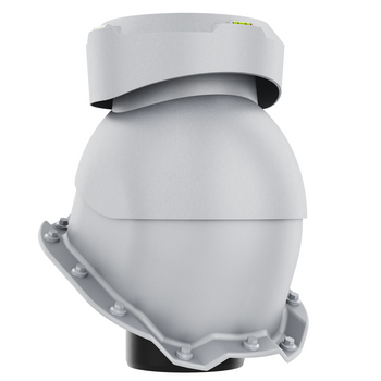 Wywietrznik kanalizacyjny do blachy trapezowej profil T14 wer. 3 SREBRNY RAL 9006