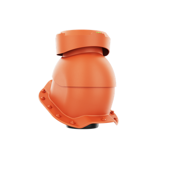 Wywietrznik kanalizacyjny do blachodachówki profil R CEGLASTY RAL 8004