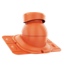 Wywietrznik kanalizacyjny z podstawą uniwersalną CEGLASTY RAL 8004