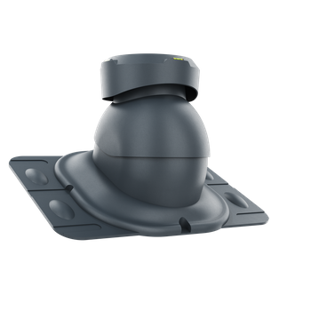 Wywietrznik kanalizacyjny z podstawą uniwersalną ANTRACYT RAL 7016