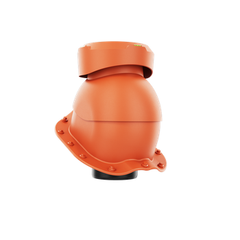 Wywietrznik kanalizacyjny do blachodachówki profil F CEGLASTY RAL 8004