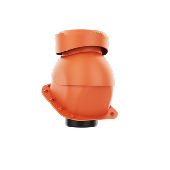 Wywietrznik kanalizacyjny do blachodachówki profil H CEGLASTY RAL 8004