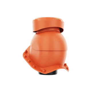 Wywietrznik kanalizacyjny do blachodachówki profil X CEGLASTY RAL 8004