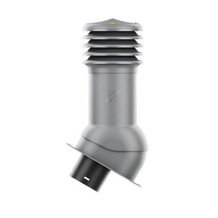 Kominek wentylacyjny nieocieplony HiVent fi 150 z podstawą płaską GRAFIT RAL 7024