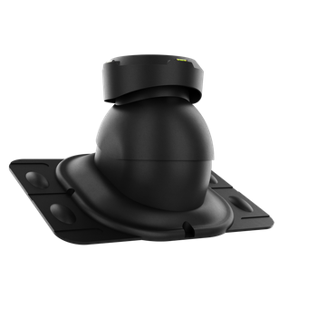 Wywietrznik kanalizacyjny z podstawą uniwersalną CZARNY RAL 9005