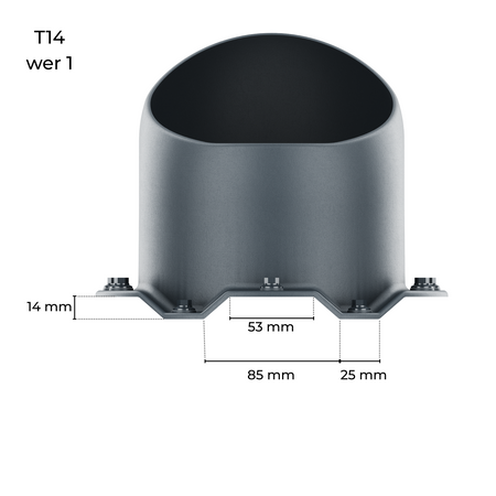 Wywietrznik kanalizacyjny do blachy trapezowej profil T14 wer. 1 ZIELONY RAL 6020