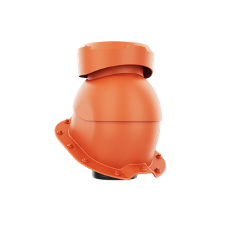 Wywietrznik kanalizacyjny do blachodachówki profil J CEGLASTY RAL 8004