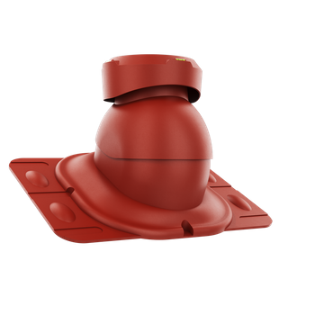 Wywietrznik kanalizacyjny z podstawą uniwersalną CZERWONY RAL 3009