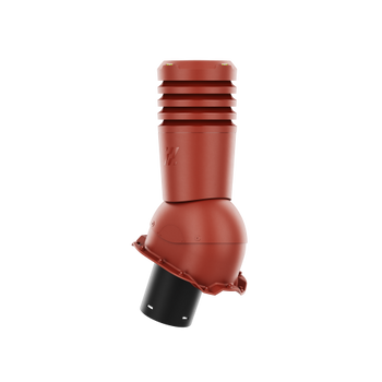 Kominek wentylacyjny Ecoline fi 150 mm do blachy trapezowej profil T14 wer. 3 CZERWONY RAL 3009