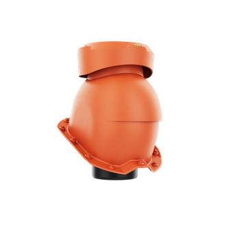 Wywietrznik kanalizacyjny do blachy trapezowej profil T18 CEGLASTY RAL 8004