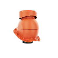 Wywietrznik kanalizacyjny do blachodachówki profil F CEGLASTY RAL 8004