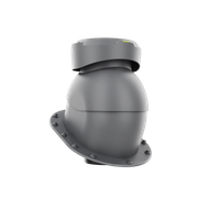 Wywietrznik kanalizacyjny z podstawą płaską GRAFIT RAL 7024