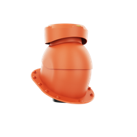 Wywietrznik kanalizacyjny z podstawą płaską CEGLASTY RAL 8004