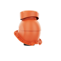 Wywietrznik kanalizacyjny do blachodachówki profil J CEGLASTY RAL 8004