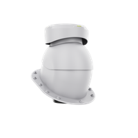 Wywietrznik kanalizacyjny z podstawą płaską JASNY SZARY RAL 7036