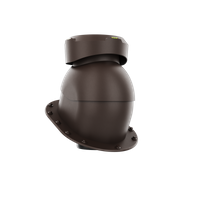 Wywietrznik kanalizacyjny z podstawą płaską CIEMNY BRĄZ RAL 8019